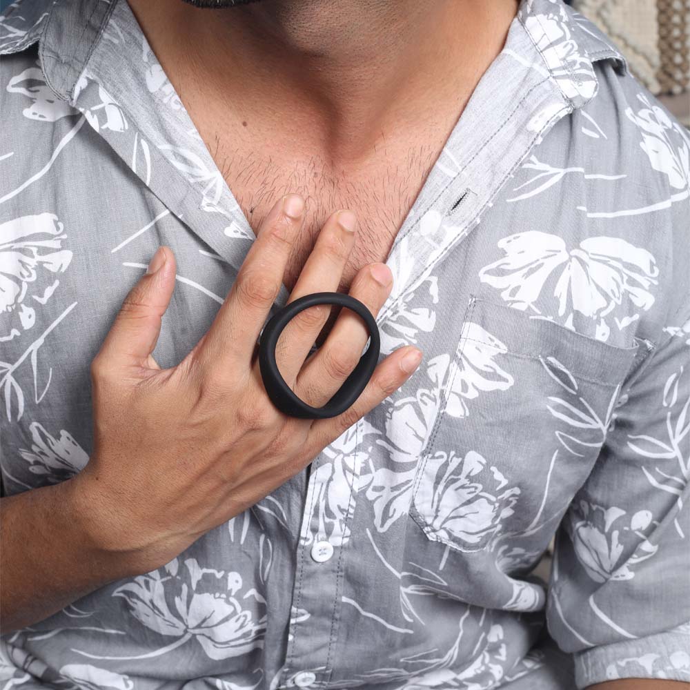 Premium comfort penis ring made from ultra-soft, stretchable silicone