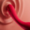 Romantic rose vibrator made from soft, body-safe silicone