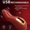 Silicone tongue vibrator with soft, flexible texture for clitoral pleasure