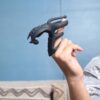 Bat-shaped penis ring made from soft, stretchable silicone for performance support