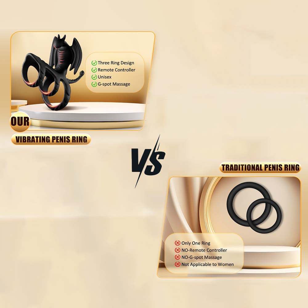 USB Rechargeable Bat Cock Ring