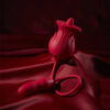 Rose-Shaped Tongue Licking Vibrator with Thrusting Function