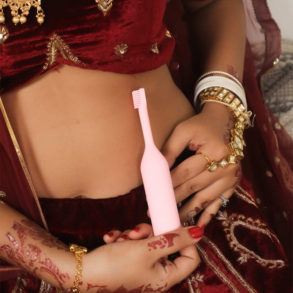 Toothbrush-shaped personal vibrator for targeted clitoral or nipple play