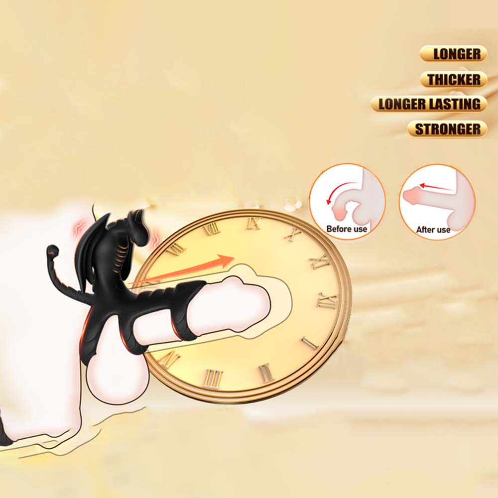 Discreet Bat Design Cock Ring for Men