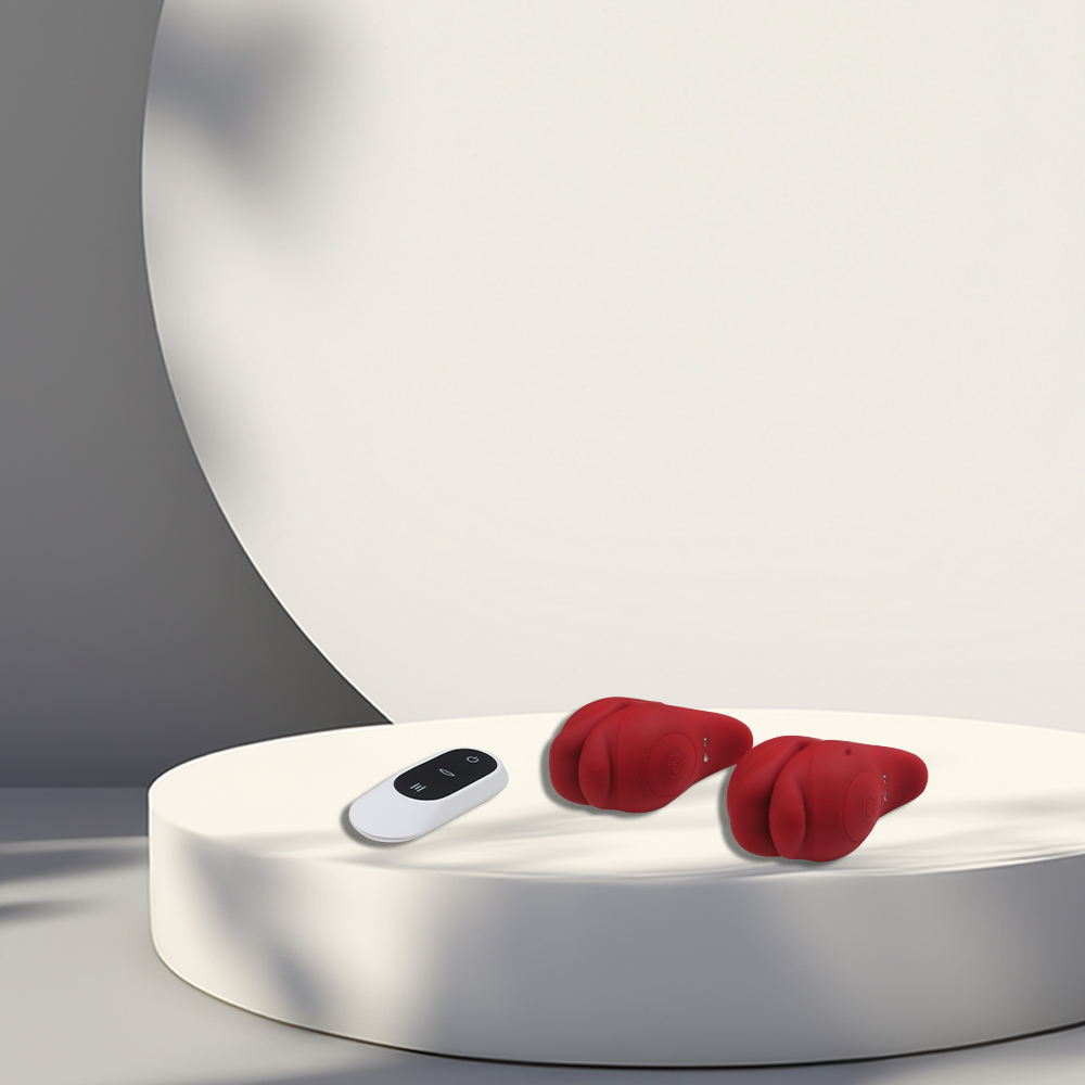 Dual fish nipple vibrators with smooth finish and powerful motors