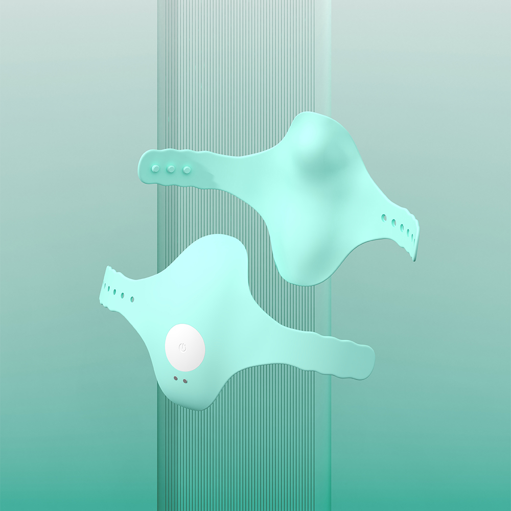 Watch-style wearable vibrator with sleek wristband design