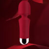 Compact small massager vibrator with smooth, rounded head