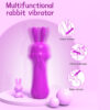 Rechargeable Arctic Hare vibrator with soft silicone and thrusting action