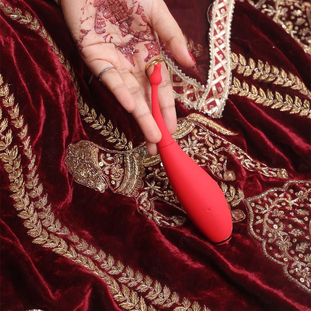 Discreet pen-type vibrator designed for travel and on-the-go intimacy