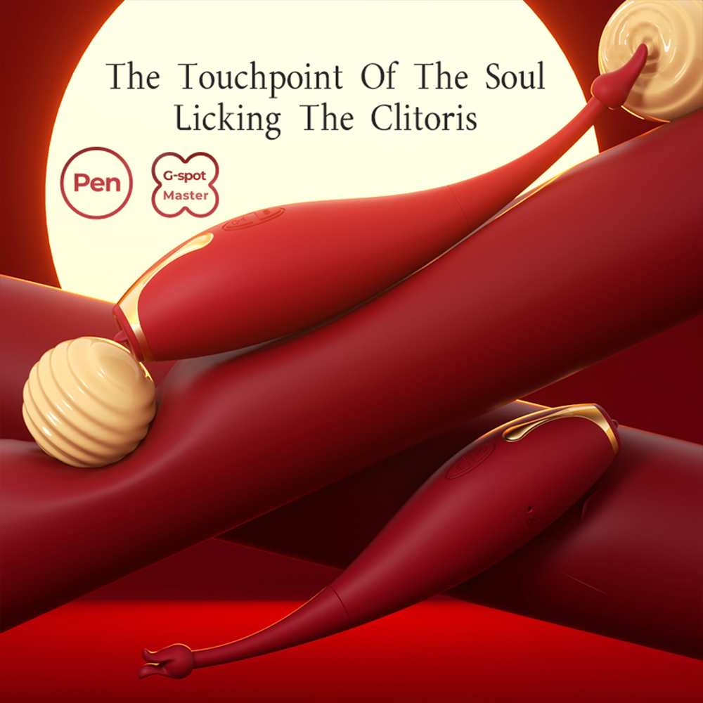 Compact vibrator with pen-style body for targeted clitoral stimulation