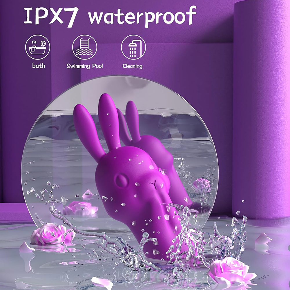 Powerful rabbit-style vibrator with telescoping motion and multiple vibration modes