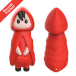 Little Red Girl Jump Egg Vibrator: Compact Power in Vibrant Red