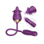 Rose Vibrator with Dual Function Massager for Elegant & Powerful Pleasure