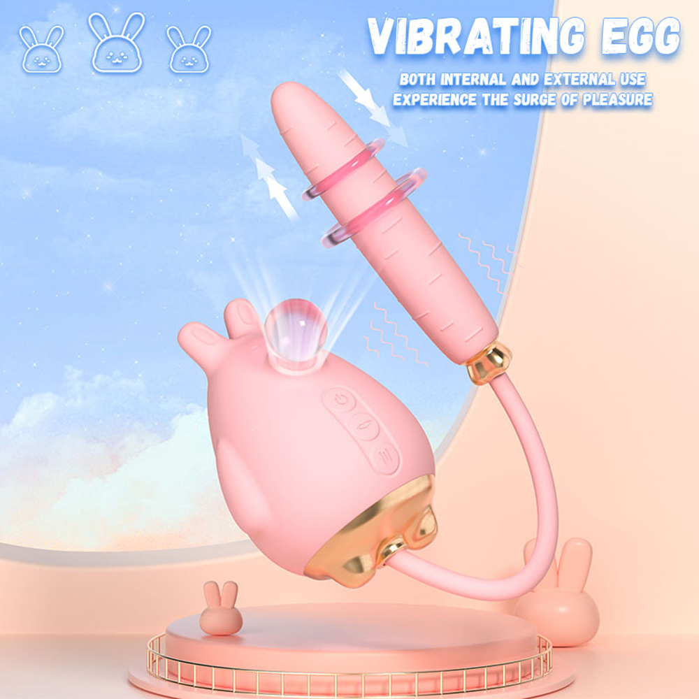 Telescopic Sucking Rabbit Vibrator