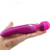 Battery-operated personal massager with multiple vibration settings