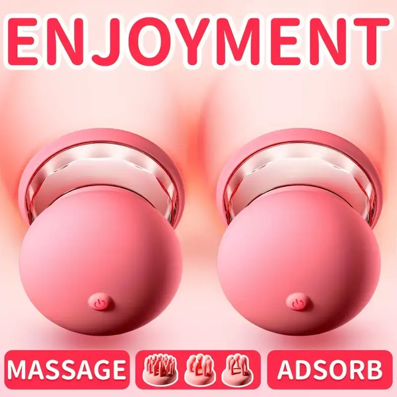 "Transparent glass chest massager with smooth curves – perfect for calming, sensual touch."