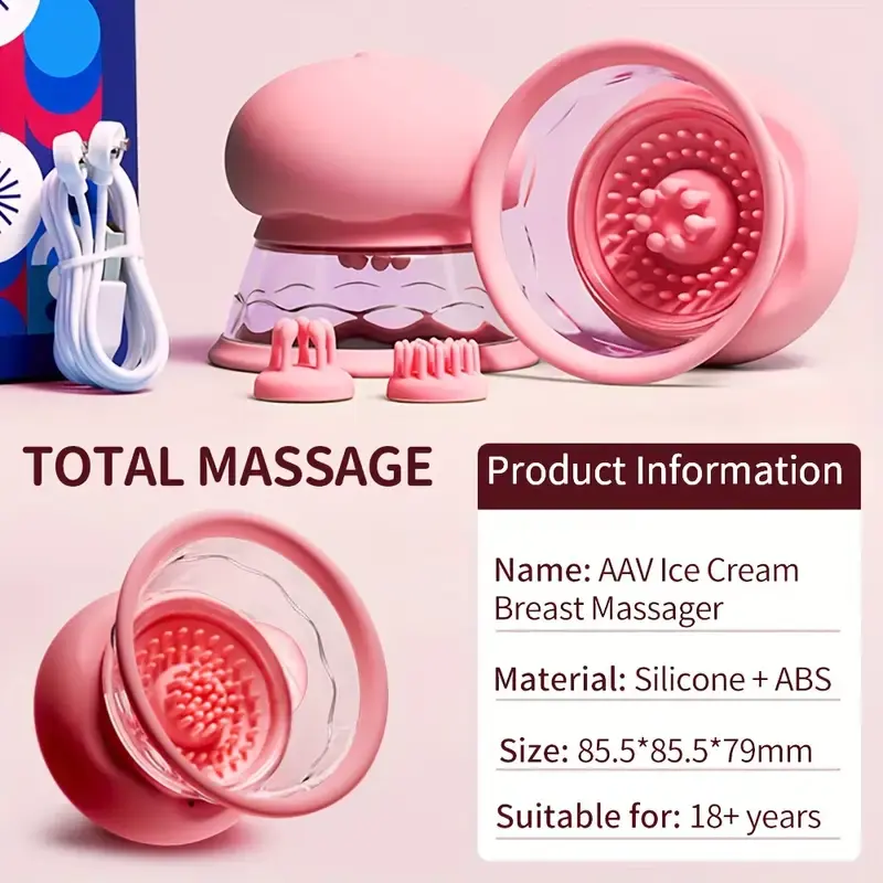 "Premium Glass Chest Massager – elegant, smooth glass tool designed for gentle chest and body relaxation."