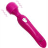Battery-operated personal massager with multiple vibration settings