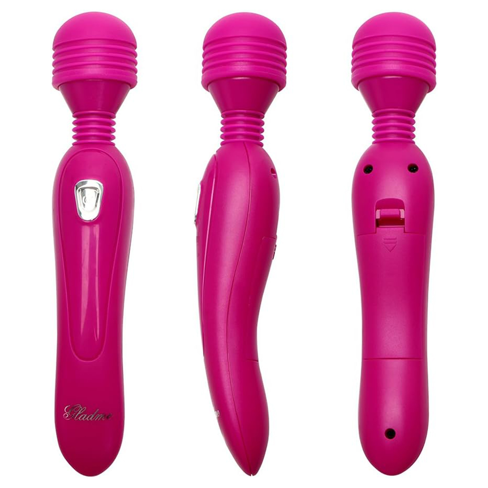 Battery-operated personal massager with multiple vibration settings