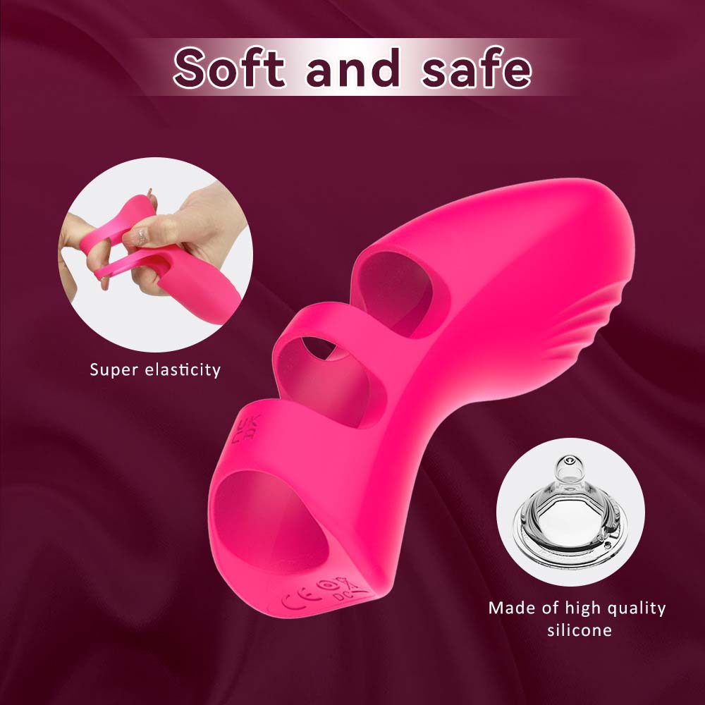 "Fingering Tool – smooth ergonomic curve in body-safe silicone for targeted pleasure."
