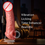 Premium Remote-Controlled Dual-Action Massager – Tongue Licking & Vibration