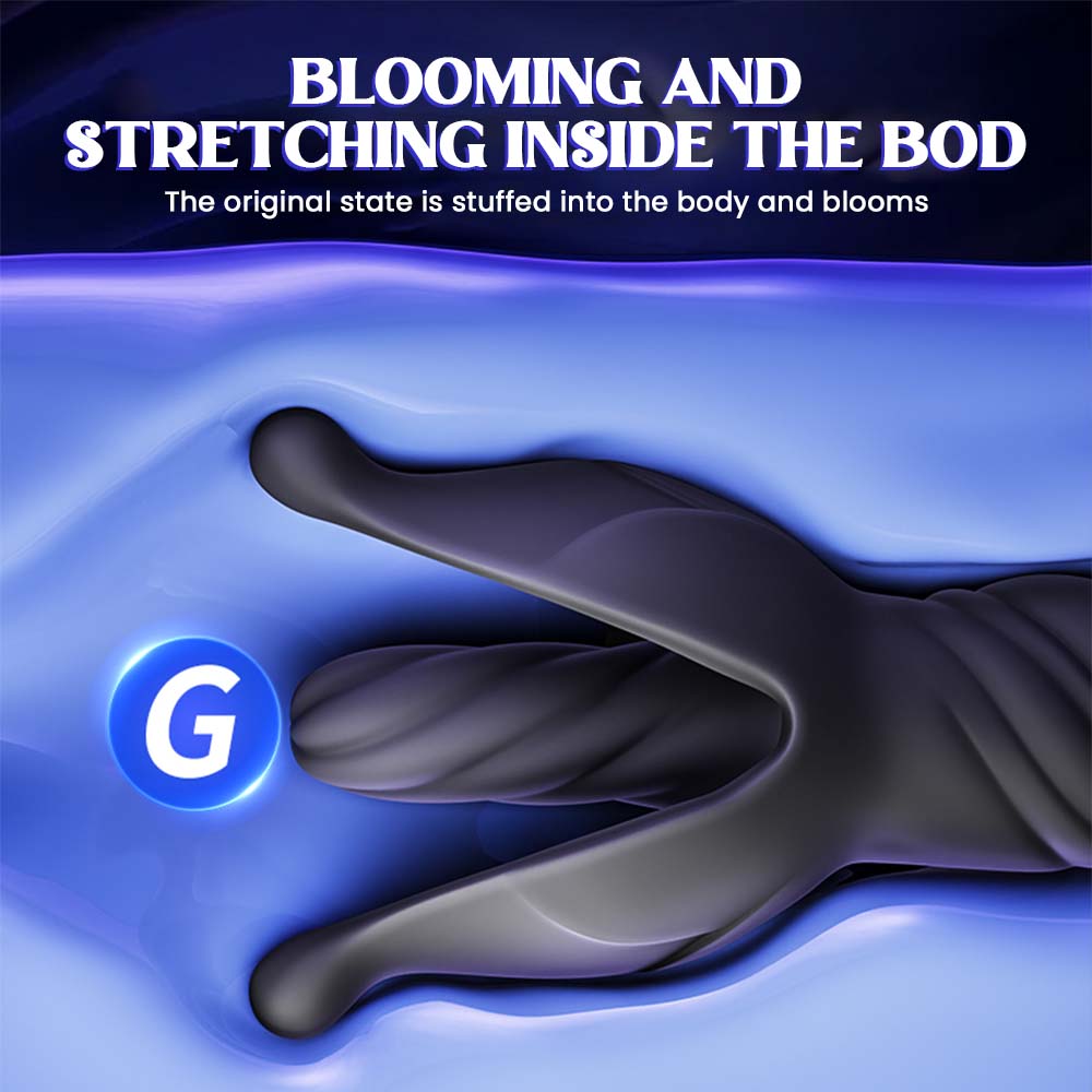 "Floral wellness massager with expanding petal tips – designed for soothing contact and body awareness."