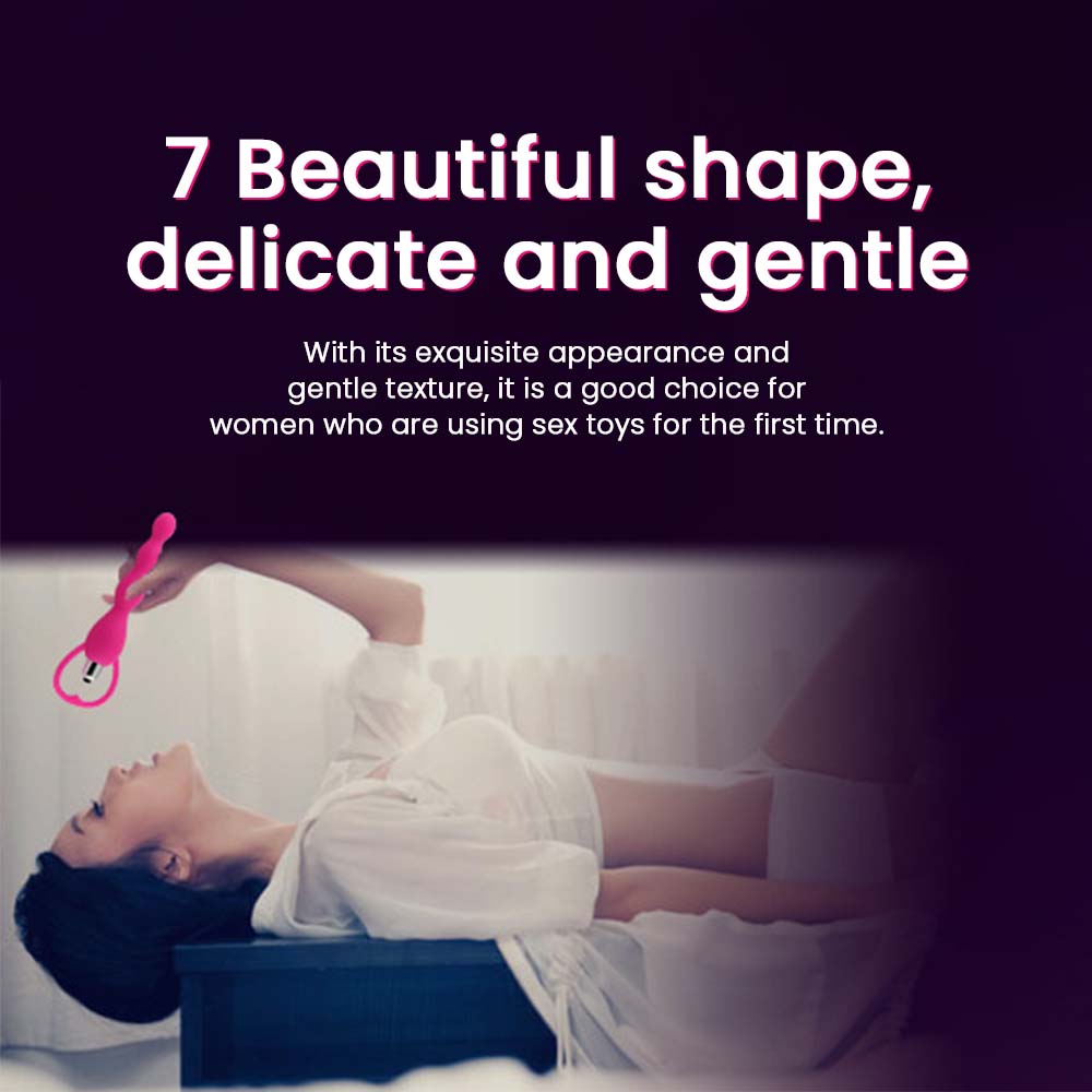 "GoMyToy bead massager—soft silicone beads on a flexible shaft for intimate massage."