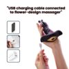 "Advanced floral massager – smooth silicone petals open gently while providing targeted pressure for stress relief."