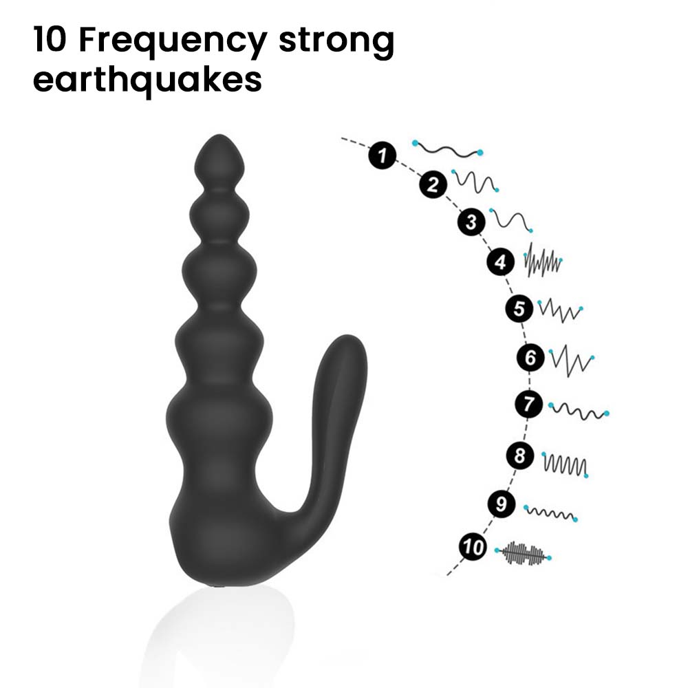 "Flexible bead massager with remote – smooth motion and customizable intensity."