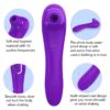 "Advanced PulseTouch massager — smooth silicone design with suction and vibration."
