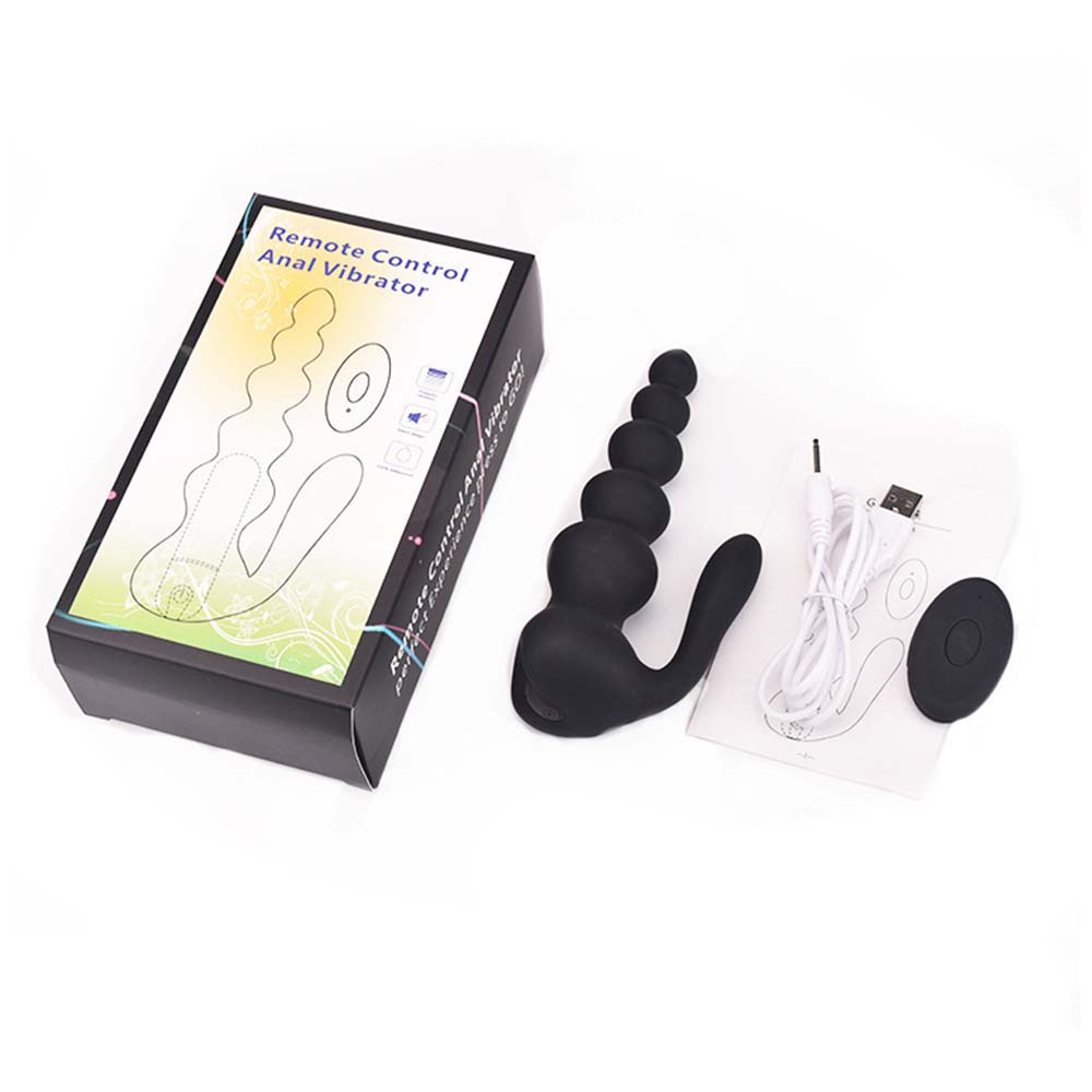"Flexible bead massager with remote – smooth motion and customizable intensity."