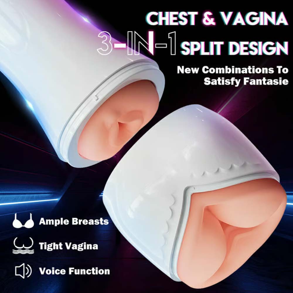 "Sleek interactive massager for him—touch-reactive, body-safe, and discreet."