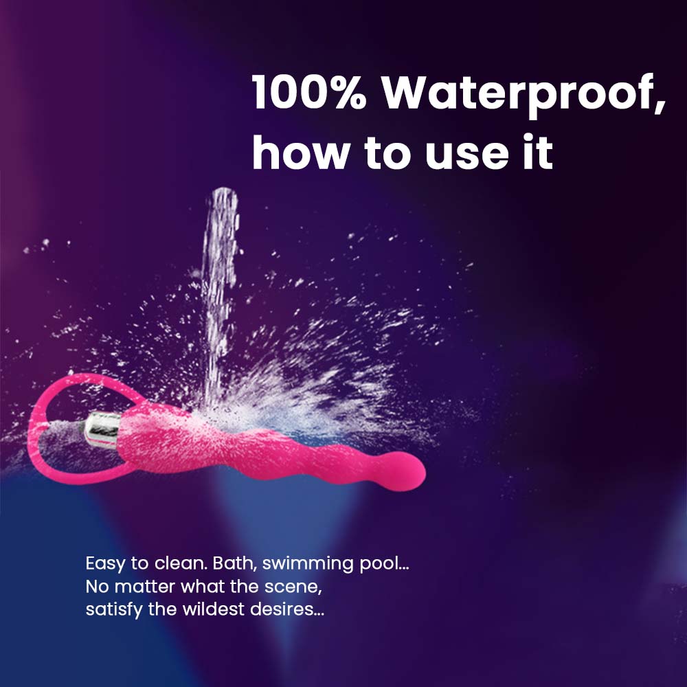 "Pleasure beads massager—body-safe silicone beads for customizable sensation."