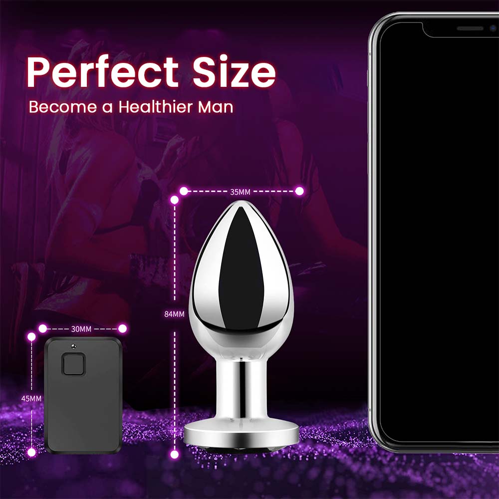 "Mini remote wellness device – whisper-quiet motor, sleek touch, tailored pulses."