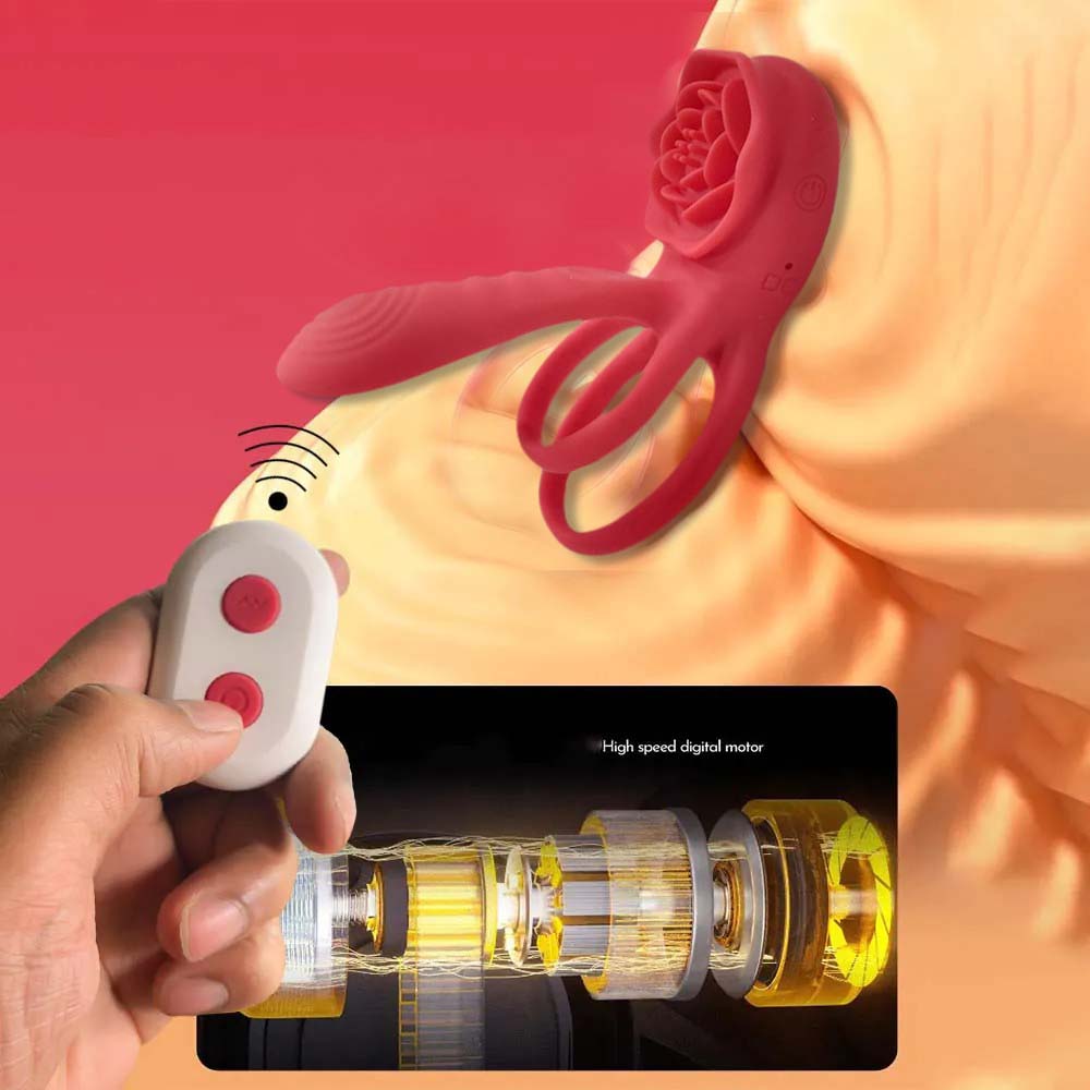 Premium Remote-Controlled Performance Ring with Extra Vibration Stick – 9 Modes