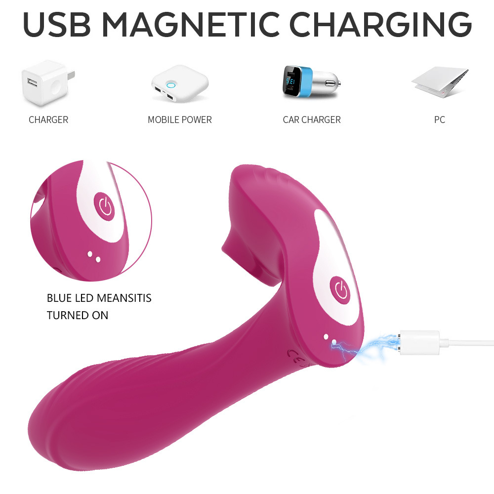 "GoMyToy dual-mode massager – ergonomic body-safe silicone with both gentle pulse and strong vibration settings."