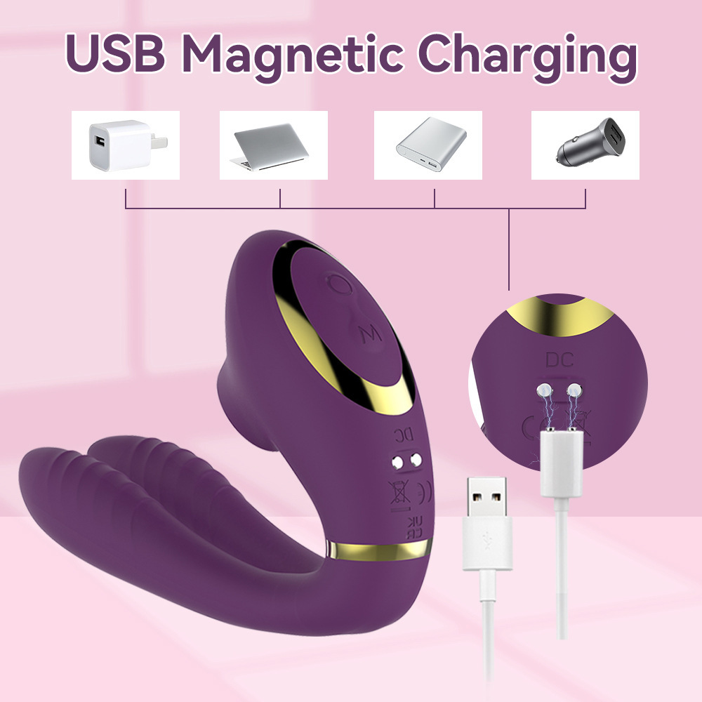 "GoMyToy wearable wellness massager—flexible twin arms and smart app-powered modes."