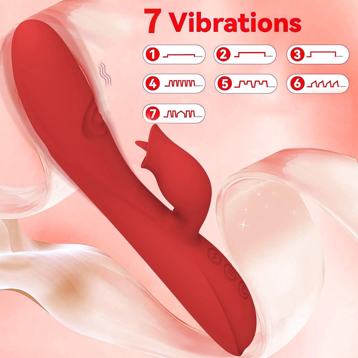 “Dual-action wellness massager with two vibrating arms for internal and external stimulation”