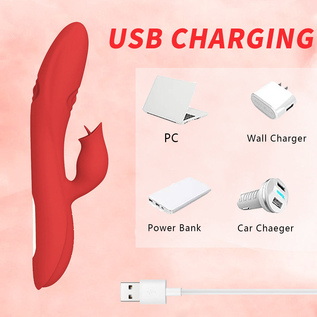 “Silicone dual-motor massager designed for deep internal massage and soothing external vibrations”