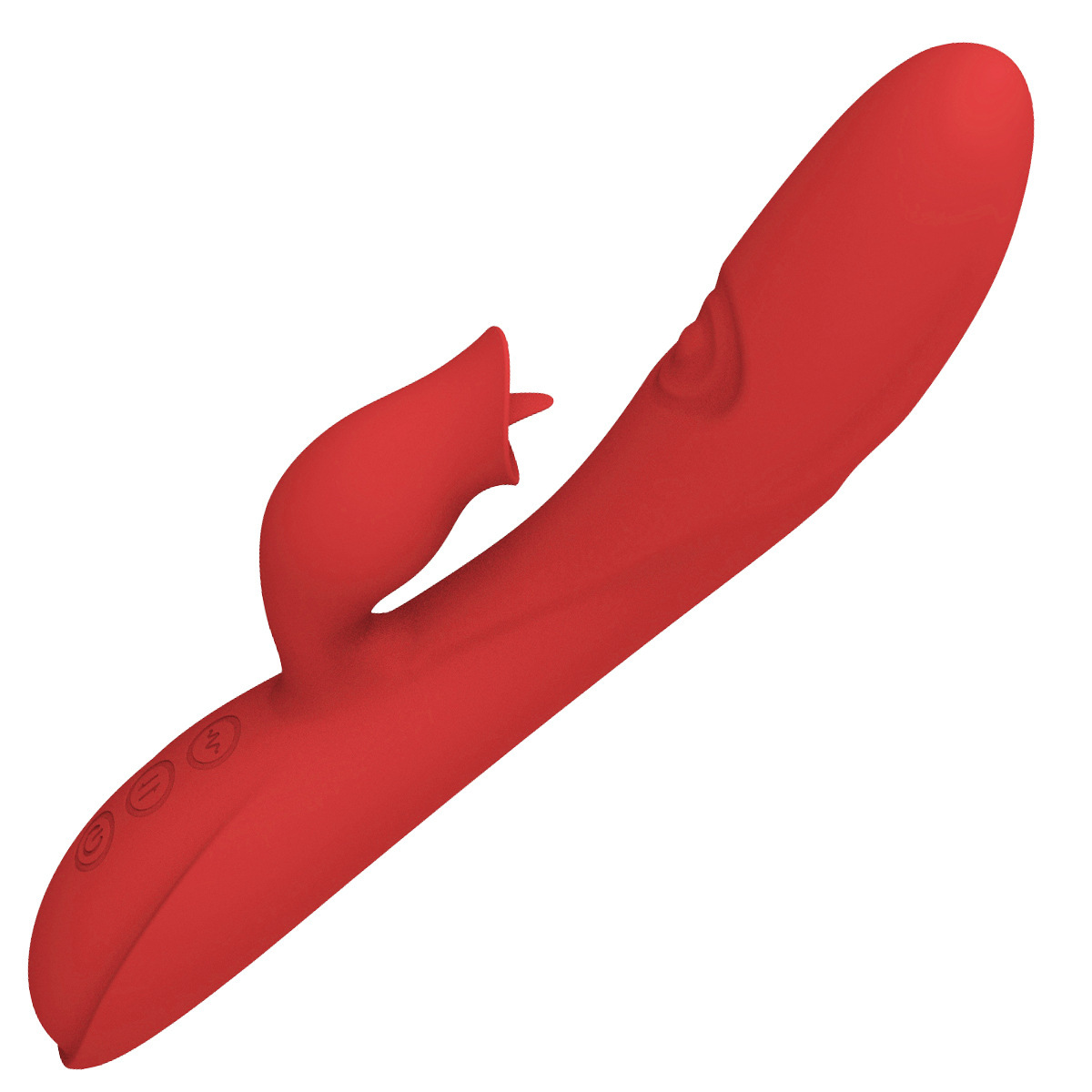 “Ergonomic dual-action massager offering powerful vibrations in two zones”