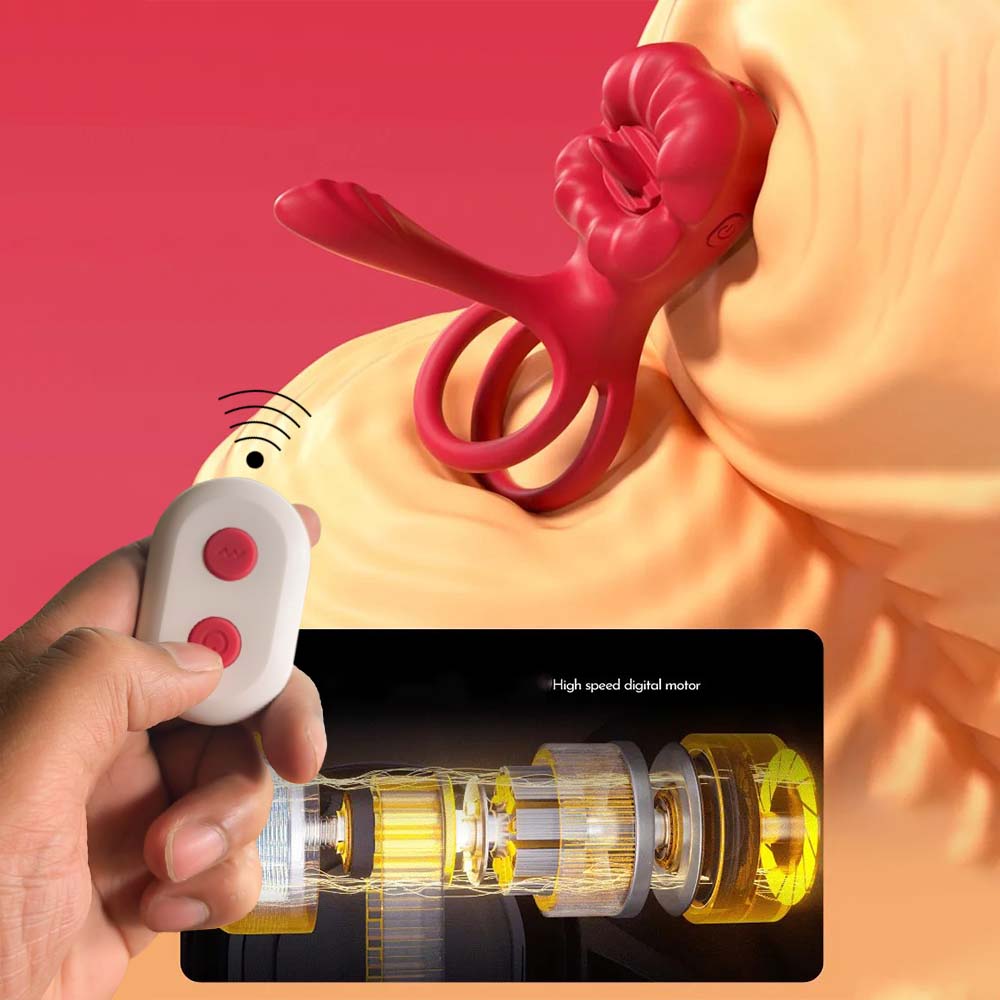 "Premium remote‑operated cock ring – body-safe silicone and adjustable fit."